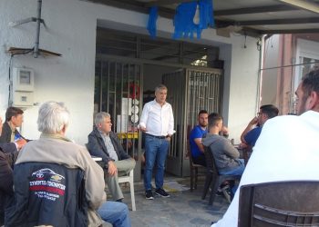 Στη Σκοπιά Φαρσάλων ο Περιφερειάρχης Θεσσαλίας Κώστας Αγοραστός