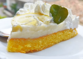 Πανεύκολη λεμονότουρτα – ωραία συνταγή και ελαφριά – πανέμορφη σε εικόνα αλλά και με τέλεια γεύση