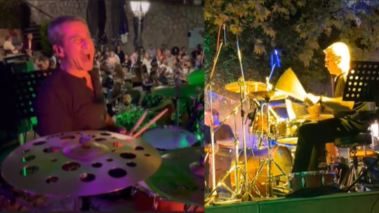 Ο Λοβέρδος έπαιξε ντραμς σε πανηγύρι στη Φωκίδα