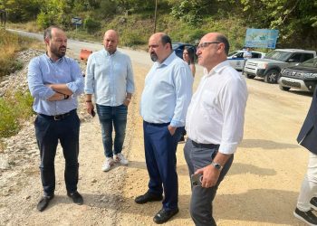 Περιοδεία Τριαντόπουλου με Φάνη Στάθη σε ζημιές και νέο Κέντρο Υγείας Μουζακίου