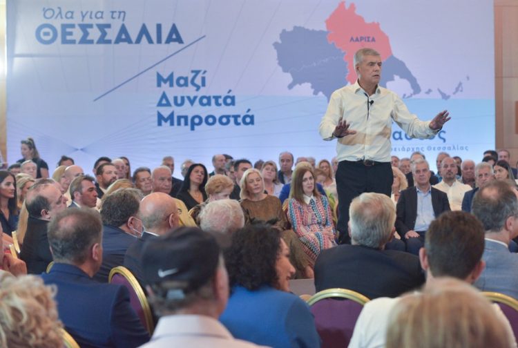 Αγοραστός στη Λάρισα:  Όλα από την αρχή, καλύτερα. Μαζί μπορούμε. Δώστε  δύναμη  στη δύναμή σας για να περάσουμε όλοι μαζί, δυνατά, μπροστά στην επόμενη μέρα για τους ανθρώπους της  Θεσσαλίας