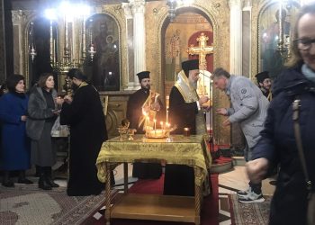 Ιερό Ευχέλαιο προ της εορτής της Χριστού Γεννήσεως στον Μητροπολιτικό Ναό