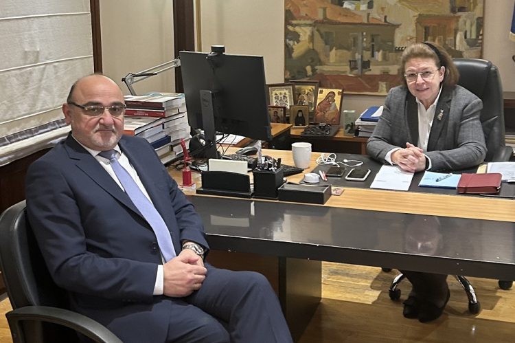 Με την υπουργό πολιτισμού συναντήθηκε ο βουλευτής της Καρδίτσας Τέλης Σπάνιας