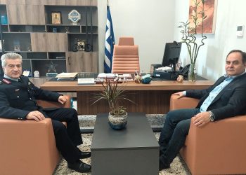 Επίσκεψη του Γενικού Αστυνομικού Διευθυντή Θεσσαλίας στον Δήμαρχο Καρδίτσας