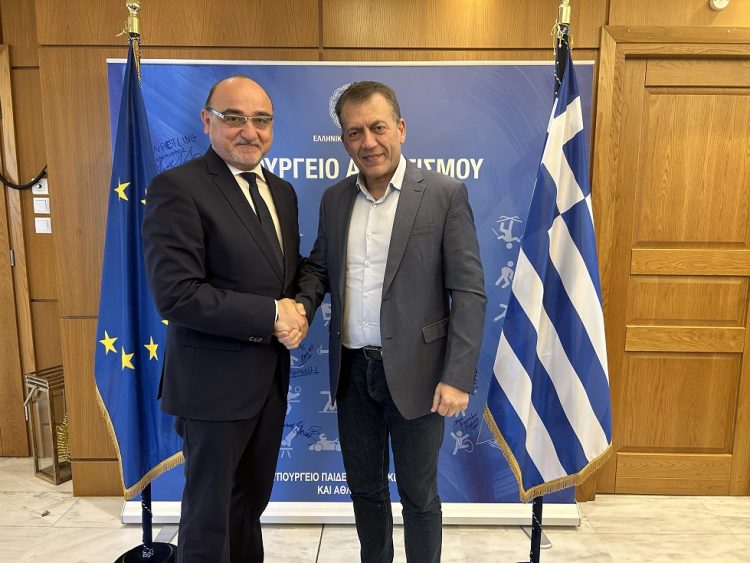 Τον Αναπληρωτή Υπουργό Αθλητισμού Γιάννη Βρούτση συνάντησε ο  Σπάνιας