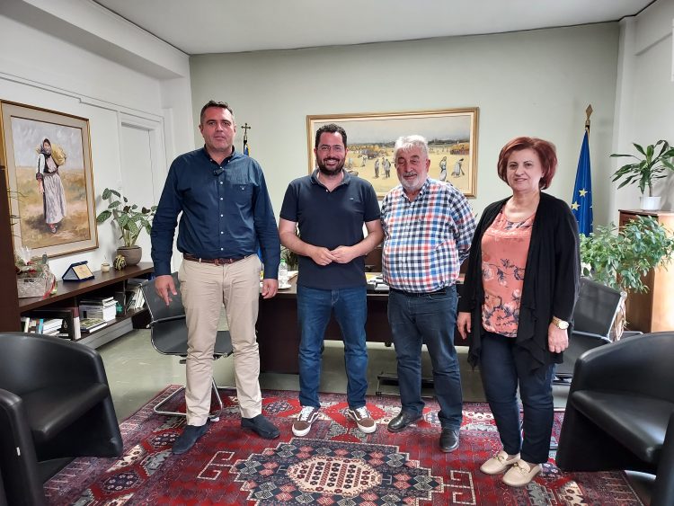 Συνάντηση  Τέλιου με τον Α. Σπυρόπουλο Γραμματέα του ΠΑΣΟΚ και υποψήφιο Ευρωβουλευτή