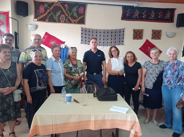 «Ειδικές Συμβουλές για την αποφυγή εξαπάτησης πολιτών» στο παράρτημα ΚΑΠΗ Λουτροπηγής