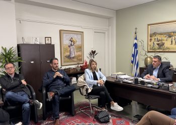 Επίσκεψη της κας Μιλένας Αποστολάκη στον Αντιπεριφερειάρχη Καρδίτσας, κ.Κων/νο Τέλιο