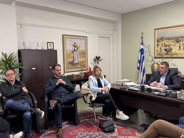Επίσκεψη της κας Μιλένας Αποστολάκη στον Αντιπεριφερειάρχη Καρδίτσας, κ.Κων/νο Τέλιο