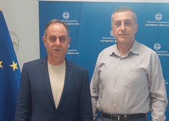 Συνάντηση του δημάρχου Καρδίτσας Β. Τσιάκου με τον περιφερειάρχη Θεσσαλίας