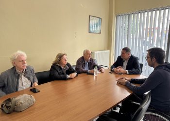Συνάντηση Τέλιου με αντιπροσωπεία του Νομαρχιακού Σωματείου ΑμεΑ Καρδίτσας