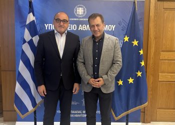 Συνάντηση  Σπάνια με τον Αναπληρωτή Υπουργό Αθλητισμού  Γιάννη Βρούτση