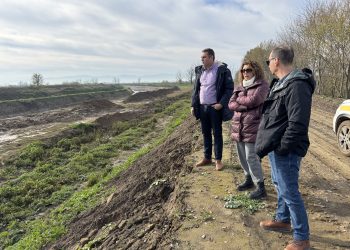 Επιθεώρηση αναχωμάτων και έργων μετά την κακοκαιρία Byron