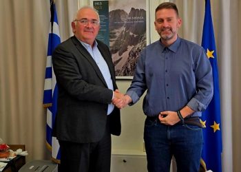 Συνάντηση εργασίας Α. Στεργίου με Σ. Χιονίδη στο Υπουργείο Εσωτερικών