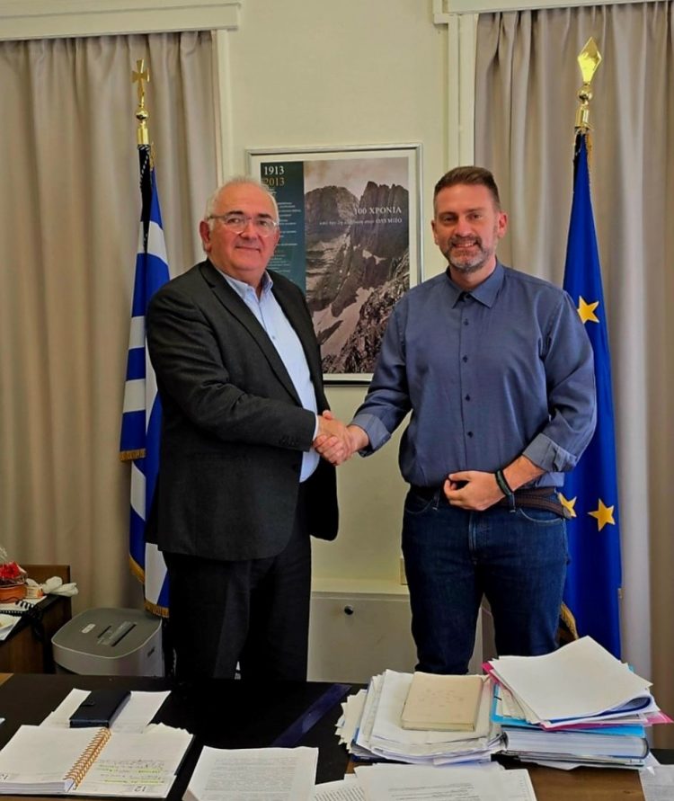 Συνάντηση εργασίας Α. Στεργίου με Σ. Χιονίδη στο Υπουργείο Εσωτερικών