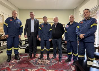 Εθιμοτυπική συνάντηση του Αντιπεριφερειάρχη Καρδίτσας με την Ηγεσία του Πυροσβεστικού Σώματος