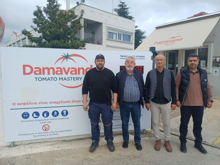 Επίσκεψη  Μπαρμπούτη στις εγκαταστάσεις της Damavand Α.Ε. («Damavand») στη Φίλια