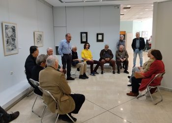 Μια εκδήλωση για τις σχέσεις Ζωγραφικής και Χαρακτικής  έλαβε χώρα στη Δημοτική Πινακοθήκη Καρδίτσας