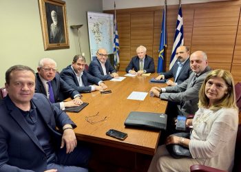 Συνάντηση του βουλευτή Ν. Καρδίτσας της ΝΔ κ. Τέλης Σπάνιας με τον Υφυπουργό Αγροτικής Ανάπτυξης και τροφίμων κ. Ιωάννη Ανδριανό και τον Πρόεδρο του ΕΛΓΑ κ. Ανδρέα Λυκουρέντζο.