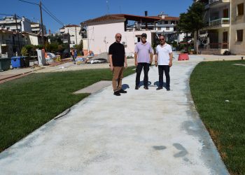 Στο τελικό στάδιο  ολοκλήρωσης η κατασκευή της πλατείας στα εργατικά στον Αγ. Φανούριο
