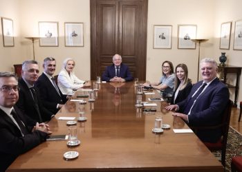Συνάντηση της Γενικής Γραμματέως της Αποκεντρωμένης Διοίκησης Θεσσαλίας – Στερεάς Ελλάδας, Ρένας Καραλαριώτου, με τον Πρόεδρο της Δημοκρατίας, Κωνσταντίνο Τασούλα