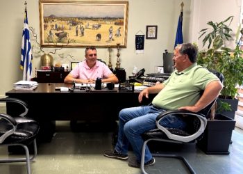 Συνάντηση του Αντιπεριφερειάρχη Καρδίτσας Κωνσταντίνου Τέλιου με τον Δήμαρχο Λίμνης Πλαστήρα Παναγιώτη Νάνο
