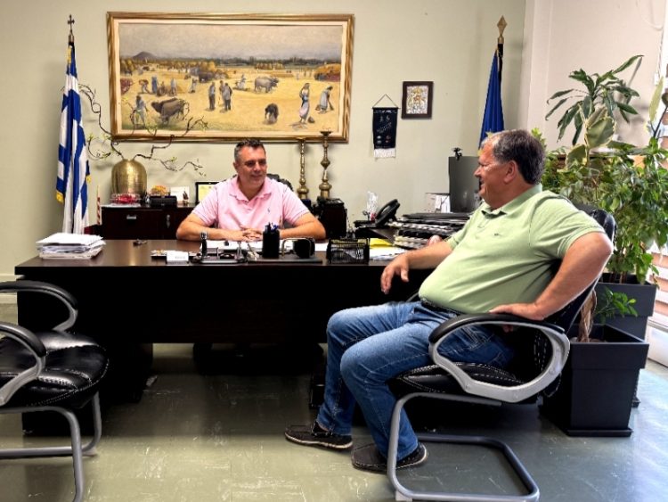 Συνάντηση του Αντιπεριφερειάρχη Καρδίτσας Κωνσταντίνου Τέλιου με τον Δήμαρχο Λίμνης Πλαστήρα Παναγιώτη Νάνο