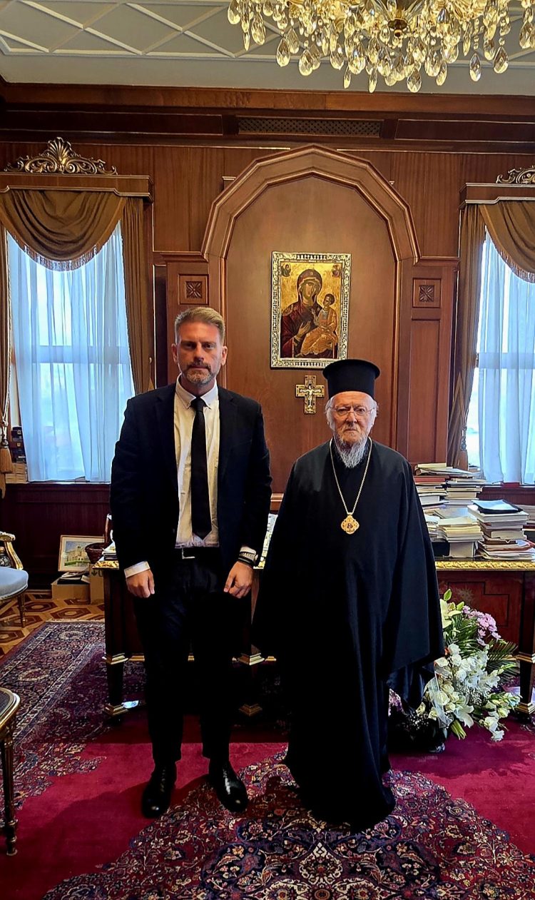 Με τον Οικουμενικό Πατριάρχη κ.κ. Βαρθολομαίο συναντήθηκε στο Φανάρι ο Ανδρέας Στεργίου