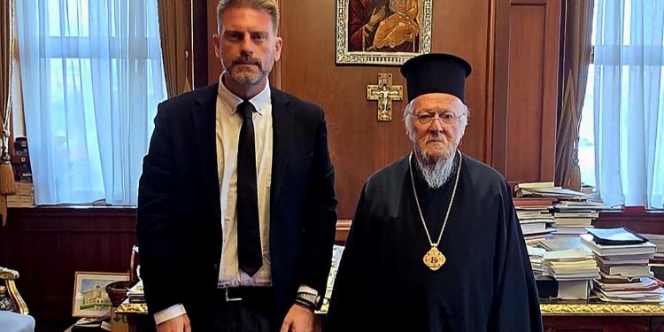 Με τον Οικουμενικό Πατριάρχη κ.κ. Βαρθολομαίο  συναντήθηκε στο Φανάρι ο Ανδρέας Στεργίου