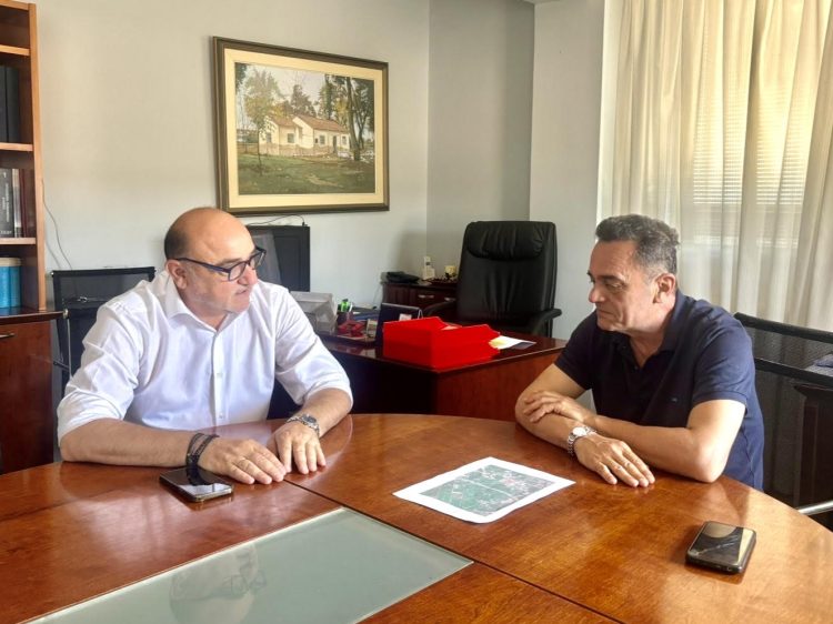 Τέλης Σπάνιας: Συνάντηση εργασίας με τον νέο Πρόεδρο της ΔΕΥΑΚ  κ. Χάρη Παπαδημητρίου.